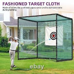 10X10X10Ft Golf Driving Cage Training Aids Swing Chipping Practice Hitting Kit