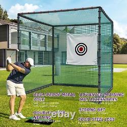 10X10X10Ft Golf Driving Cage Training Aids Swing Chipping Practice Hitting Kit