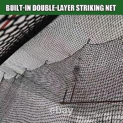 10x10x10 Golf Cage Net, Baseball Batting Cage Net Only Golf Cage Hitting Net