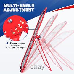 2 IN 1 Baseball Rebounder Net Baseball Pitching Target Bounce Back PitchBack Net