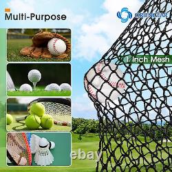20FT Baseball Batting Cage Net and Frame Softball Hitting Cage Netting for Pitch