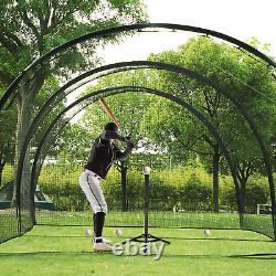 20FT Baseball Batting Cage Net and Frame Softball Hitting Cage Netting for Pitch