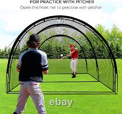 22Ftx12Ftx8Ft Baseball Softball Batting Cage Portable Backyard Outdoor Practice