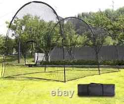 22X12FT Kapler Baseball Batting Cage Softball Batting Net Backyard Training Cage