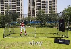 22X12FT Kapler Baseball Batting Cage Softball Batting Net Backyard Training Cage