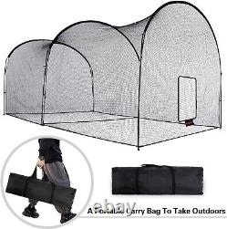 22X12FT Kapler Baseball Batting Cage Softball Batting Net Backyard Training Cage