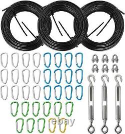 25' 35' 55' Baseball Batting Cage Cable Kit Batting Cage Netting Wire Tensi