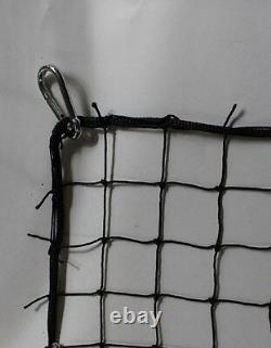 30' x 8' BASEBALL NET BACKSTOP PRACTICE NET 2 #18 FOUR SIDES ROPE BORDER