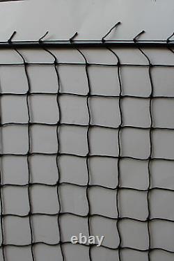 30' x 8' BASEBALL NET BACKSTOP PRACTICE NET 2 #18 FOUR SIDES ROPE BORDER