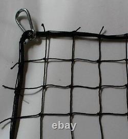 30' x 8' BASEBALL NET BACKSTOP PRACTICE NET 2 #18 FOUR SIDES ROPE BORDER