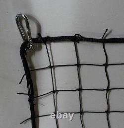 30' x 8' BASEBALL NET BACKSTOP PRACTICE NET 2 #18 FOUR SIDES ROPE BORDER