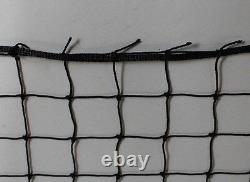 30' x 8' BASEBALL NET BACKSTOP PRACTICE NET 2 #18 FOUR SIDES ROPE BORDER