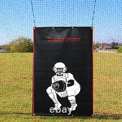 4 X 6 Foot Baseball Softball Pitcher Training Aid Practice Batting Cage Net Viny