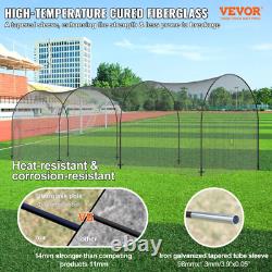 40FT Softball Baseball Cage Net and Frame Heavy Duty Pitching Batting Cage