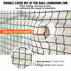 40FT Softball Baseball Cage Net and Frame Heavy Duty Pitching Batting Cage