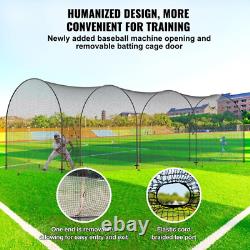 40FT Softball Baseball Cage Net and Frame Heavy Duty Pitching Batting Cage