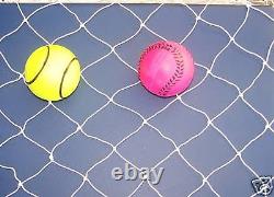 50' x 11' Baseball Softball Batting Cage Nylon Backstop Barrier Net 2 Mesh #15