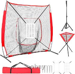 7'x7' All-in-One Baseball Practice Net (Portable, Carry Bag)