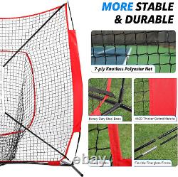 7'x7' All-in-One Baseball Practice Net (Portable, Carry Bag)