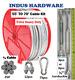 70' Indoor/Outdoor Cable Kit for Baseball Softball Batting Cage Net Extra Heavy