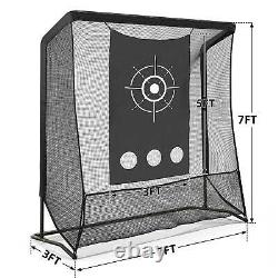 7x7FT Portable Golf Practice Net Hitting Driving Training Aid with handbag Outdoor