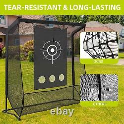 7x7FT Portable Golf Practice Net Hitting Driving Training Aid with handbag Outdoor