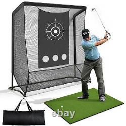 7x7FT Portable Golf Practice Net Hitting Driving Training Aid with handbag Outdoor