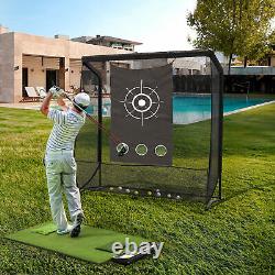 7x7FT Portable Golf Practice Net Hitting Driving Training Aid with handbag Outdoor