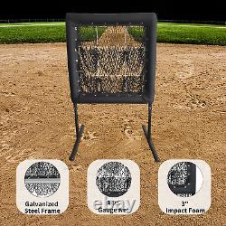 9 Hole Baseball Pitching Net with Strike Zone, 9 Pockets Pitchers Throw Training
