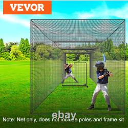 Backyard Baseball Batting Cage Net Netting 35' x 10' x 10' Portable Pitching