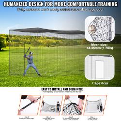 Backyard Baseball Batting Cage Net Netting 35' x 10' x 10' Portable Pitching