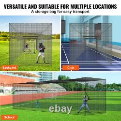 Backyard Baseball Batting Cage Net Netting 35' x 10' x 10' Portable Pitching