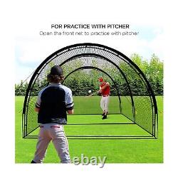 Baseball Batting Cage Net Batting Cages for Backyard 22ftx12ftx8ft Portable B