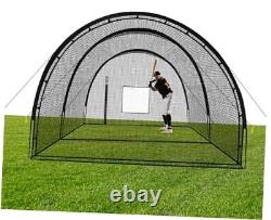 Baseball Batting Cage Net Batting Cages for Backyard 22x12x8ft Portable