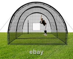 Baseball Batting Cage Net Batting Cages for Backyard 22x12x8ft Portable