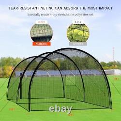 Baseball Batting Cage Net Batting Cages for Backyard 22x12x8ft Portable