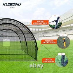 Baseball Batting Cage Net Batting Cages for Backyard 22x12x8ft Portable