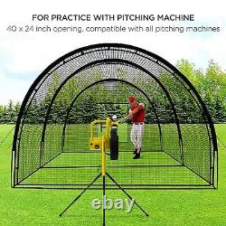 Baseball Batting Cage Net Batting Cages for Backyard Portable Baseball and