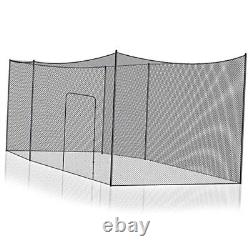 Baseball Batting Cage Net Heavy Duty Cricket Softball Hitting 35 x 10 x 10 ft