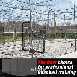 Baseball Batting Cage Net Heavy Duty Cricket Softball Hitting 35 x 10 x 10 ft