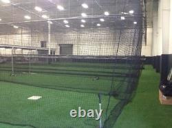 Baseball Batting Cage Net Netting #42 (54 Ply) HDPE 14' x 14' x 70