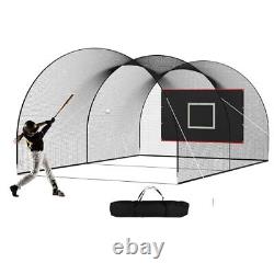 Baseball Batting Cage Net for Home Practice, Enclosed Hitting Cage Net and