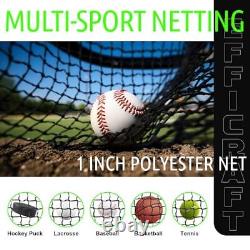 Baseball Batting Cage Net for Home Practice, Enclosed Hitting Cage Net and