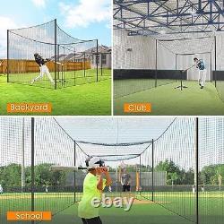 Baseball Batting Cage Nets, ONLY NET, 10'H x10'W x 35'L Baseball and Softball