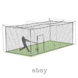 Baseball Batting Cage Nets, ONLY NET, 8'H x8'W x 20'L Baseball and Softball