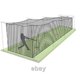 Baseball Batting Cage Nets, ONLY NET, 8'H x8'W x 20'L Baseball and Softball