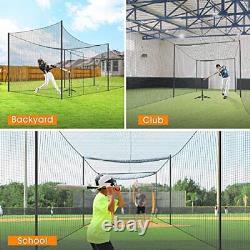 Baseball Batting Cage Nets, ONLY NET, 8'H x8'W x 20'L Baseball and Softball