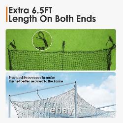 Baseball Batting Cage Nets, ONLY NET, 8'H x8'W x 20'L Baseball and Softball C