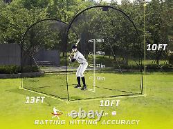 Baseball Batting Cage, Softball Batting Net Cage Backyard Training, with High St