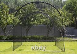 Baseball Batting Cage, Softball Batting Net Cage Backyard Training, with High St